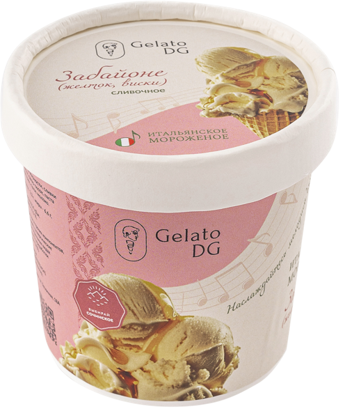 Изображение Мороженое сливочное Джелато ДГ Забайоне Галлина Давиде ИП карт, 80 г