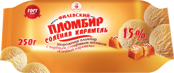 Изображение Мороженое пломбир Филевское сгущ мол сол кар Айсберри-ФМ флоупак, 250 г
