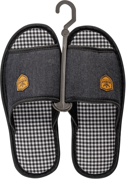 Изображение Тапочки размер 40 мужские Танаис синие в клетку открытые Югпродторг м/у, 1 пара