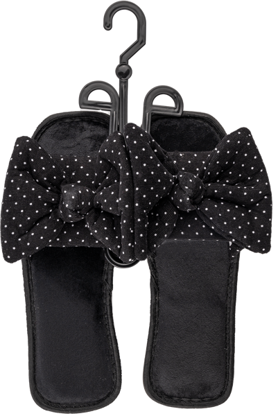 Изображение Тапочки размер 40 женские Танаис черные с бантом Югпродторг м/у, 1 пара