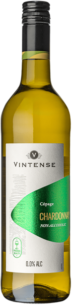 Изображение Вино белое п/сух Безалкогольное Винтенс Шардоне Винтенс с/б, 0,75 л