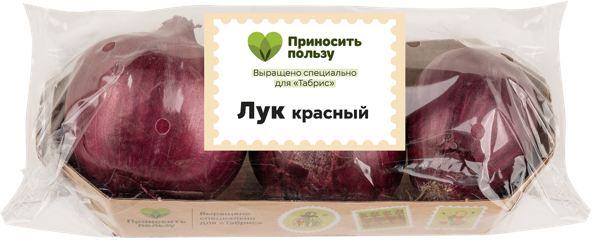 Изображение Корнеплод Табрис лук красный Кубанские поля подложка, 3 шт