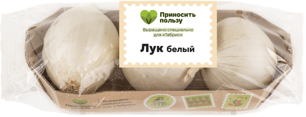 Изображение Корнеплод Табрис лук белый Кубанские поля подложка, 3 шт