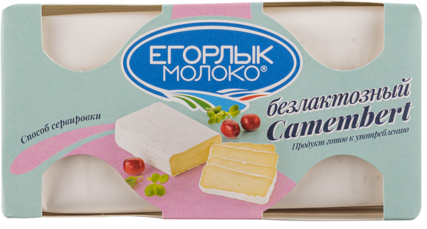 Изображение Сыр 50% с плесневой корочкой Егорлык Молоко камамбер без лактозы Егорлык Молоко кор, 125 г