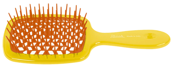 Изображение Расческа для волос пластик Янеке щетка желтая Джорджио Янеке п/у, 1 шт