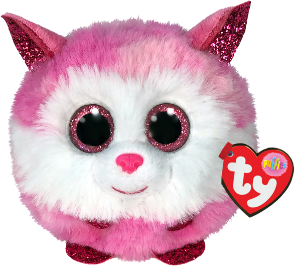 Изображение Мягкая игрушка пуф 10 см ТУ пафф хаски розовая ТУ Инкорпорейшен , 1 шт