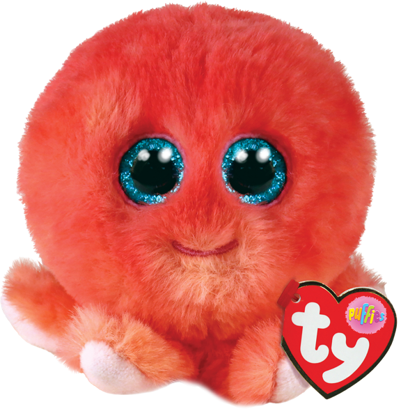 Изображение Мягкая игрушка 10 см ТУ пафф осьминог шелдон ТУ Инкорпорейшен , 1 шт