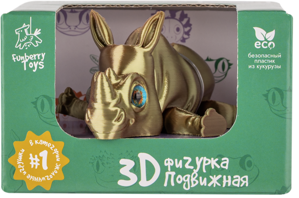 Изображение Фигурка антистресс Фанберри тойз малыш носорожик Фанберри Тойз ООО к/у, 1 шт