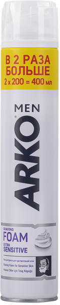 Изображение Пена для бритья Арко чувствительная кожа Евиап Сабун ж/б, 400 мл