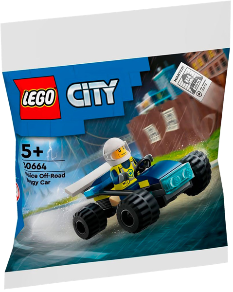 Изображение Конструктор с 5 лет 30664 Лего город полицейский баги Лего к/у, 1 шт