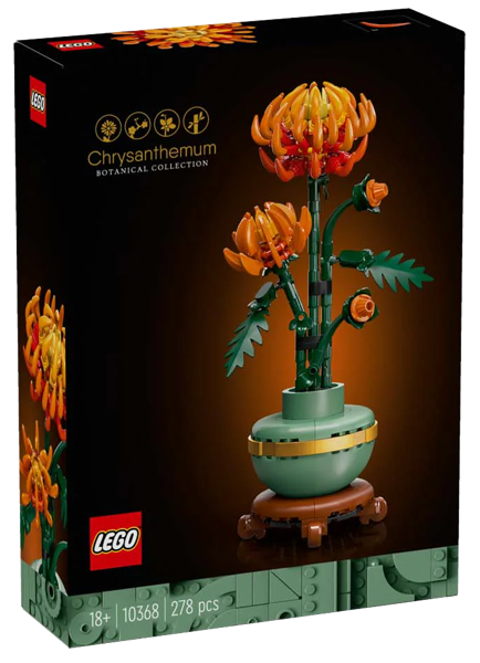 Изображение Конструктор с 18 лет 10368 Лего айконс хризантема Лего к/у, 1 шт