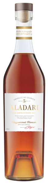 Изображение Коньяк 5 лет 40% Аладари Главспиртпром с/б, 0,5 л