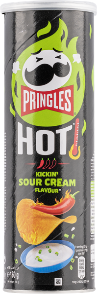 Изображение Чипсы картофельные Принглс сметана острые Келлогс кор, 160 г