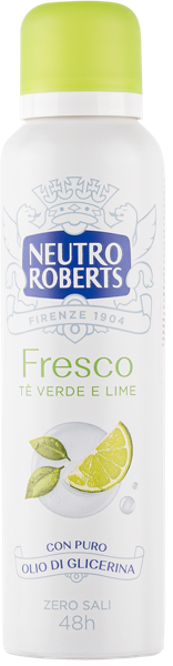 Изображение Дезодорант спрей женский Нейтро робертс зелёный чай и лайм Манетти ж/б, 150 мл