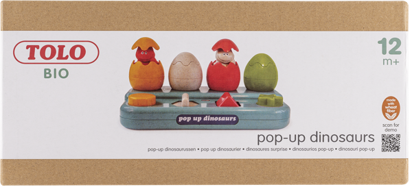 Изображение Игрушка развивающая Толо био поп ап динозавры Толо Макау к/у, 1 шт