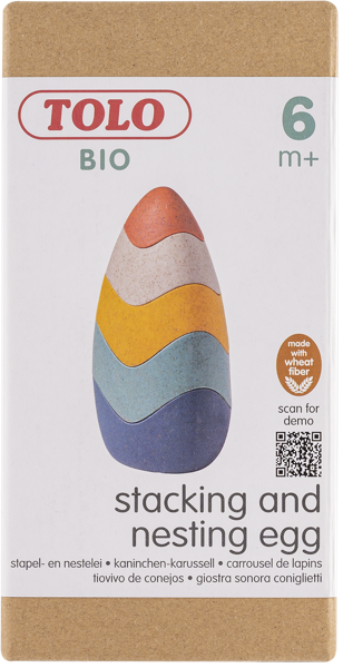 Изображение Игрушка развивающая Толо био пирамидка-яйцо Толо Макау к/у, 1 шт