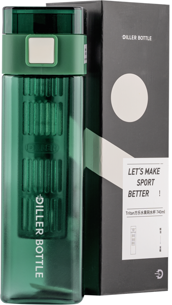 Изображение Бутылка 740мл пластик Диллер цветная с фильтром Диллер к/у, 1 шт