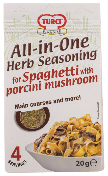 Изображение Приправа для спагетти Турчи из Тосканы травы белые грибы Оффичина Италия м/у, 20 г