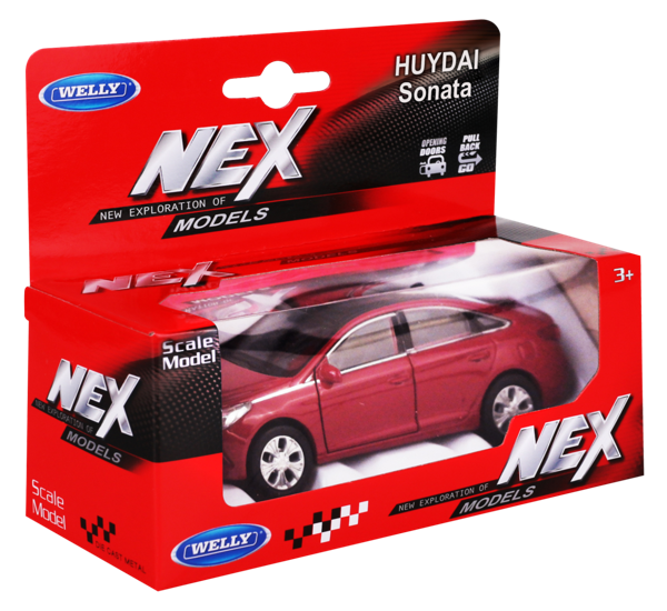 Изображение Машина 1:38 Велли хендай соната Велли Фэктори ЛТД к/у, 1 шт
