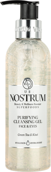 Изображение Гель очищение для лица Кьюра нострум зелёный чай и киви Медитераниум п/у, 200 мл