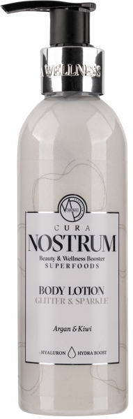 Изображение Лосьон сверкающий для тела Кьюра нострум аргановое масло и киви Медитераниум п/у, 200 мл
