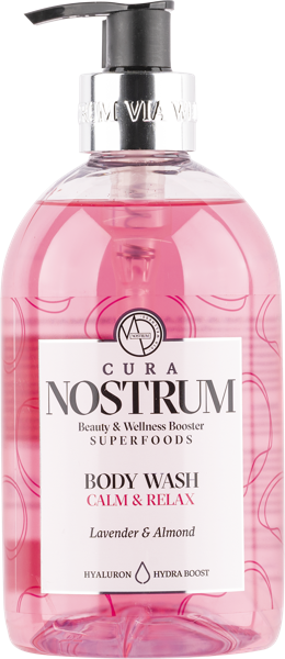 Изображение Гель для душа Кьюра нострум лаванда и миндаль Медитераниум п/у, 500 мл