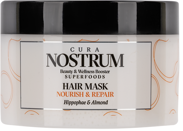 Изображение Маска для сухих волос Кьюра нострум питание облепиха миндаль Медитераниум п/у, 500 мл