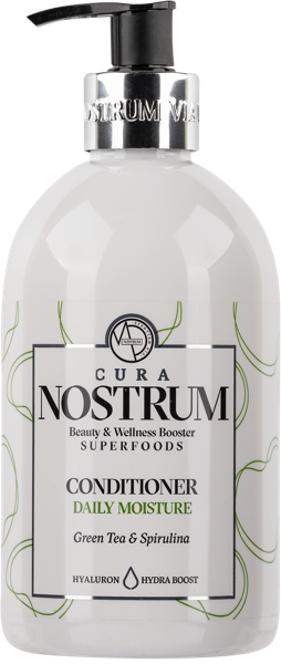 Изображение Кондиционер для сухих волос Кьюра нострум питание чай спирулина Медитераниум п/у, 500 мл