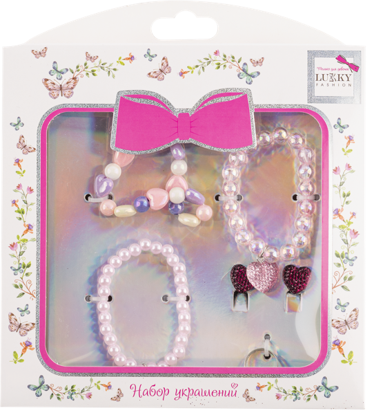 Изображение Набор украшений Лакки фэшн браслеты, кольцо, клипсы Лакки к/у, 1 шт