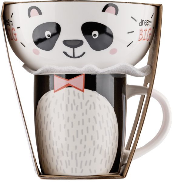 Изображение Набор фарфоровой посуды Купман 2 предмета звери Купман Интернэшнл к/у, 1 шт