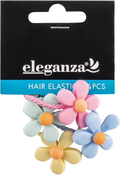 Изображение Резинка для волос Купман цветок в ассортименте Купман Интернэшнл м/у, 4 шт