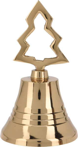 Изображение Колокольчик 10см золото Купман с фигурной ручкой Купман Интернэшнл , 1 шт