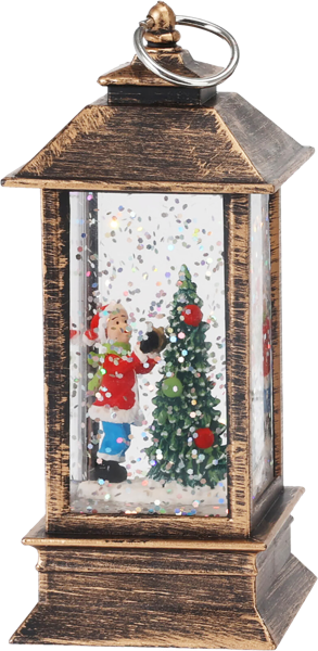 Изображение Светильник 13см на батарейках Купман фонарь с фигуркой блестки Купман Интернэшнл , 1 шт