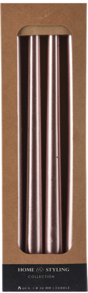 Изображение Свеча 30см декоративная Купман розовая Купман Интернэшнл к/у, 4 шт