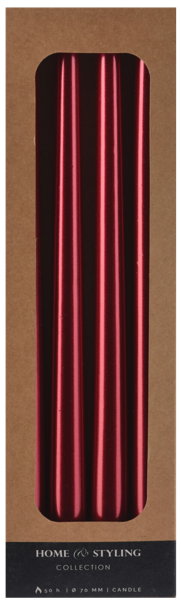 Изображение Свеча 30см декоративная Купман красная Купман Интернэшнл к/у, 4 шт
