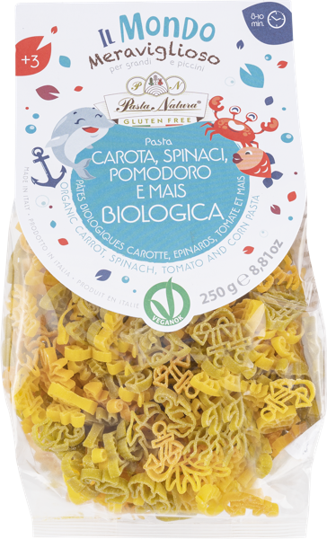 Изображение Макароны из кукурузы Паста Натура из Пьемонта Морской мир Паста Натура м/у, 250 г