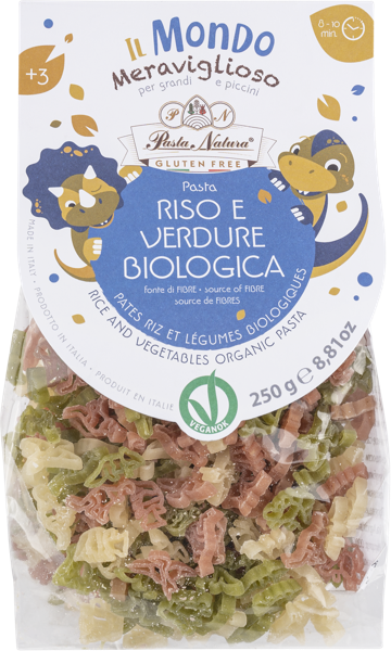 Изображение Макароны из риса Паста Натура из Пьемонта динозавры Паста Натура м/у, 250 г