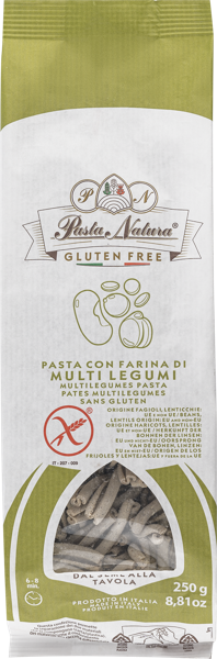 Изображение Макароны мульти бобовые Паста Натура из Пьемонта казаречче без глютена Паста Натура м/у, 250 г