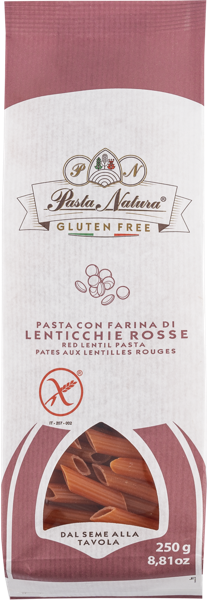 Изображение Макароны из чечевицы Паста Натура из Пьемонта пенне без глютена Паста Натура м/у, 250 г