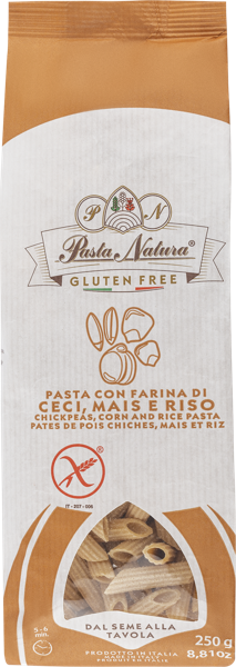 Изображение Макароны нут кукуруза рис Паста Натура из Пьемонта пенне без глютена Паста Натура м/у, 250 г