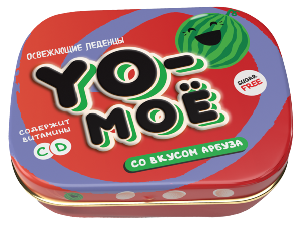 Изображение Леденцы без сахара Йо-моё арбуз Гуангдонг ж/б, 17 г