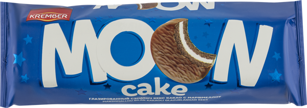 Изображение Печенье в глазури Крембер Мун с какао и маршмеллоу Альмерро м/у, 200 г