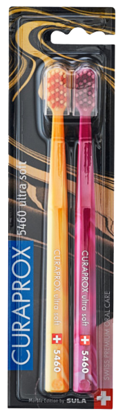 Изображение Зубная щетка ультрамягкая Курапрокс марбл 5460 Кураден п/у, 2 шт