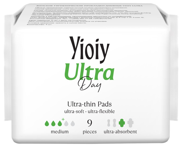 Изображение Прокладки дневные Йой ультра медиум Хандан Цзиея к/у, 9 шт