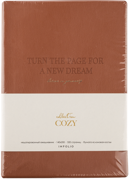 Изображение Ежедневник 320л недатированный Инфолио А5 коузи коричневый Шэньчжэнь Сити Фронт , 1 шт