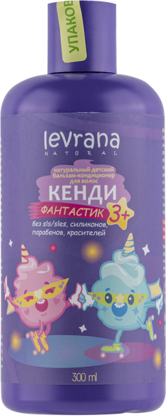 Изображение Бальзам для волос детский Леврана кенди фантастик 3+ Леврана ООО п/у, 300 мл