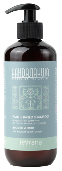 Изображение Шампунь для жирных волос Кандалакша БИО вереск и мята Леврана ООО п/у, 400 мл