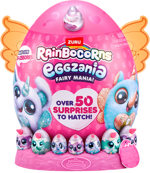 Изображение Игрушка сюрприз в яйце биг Рэйнбокорнс эггзания фейри мания Зуру п/у, 1 шт