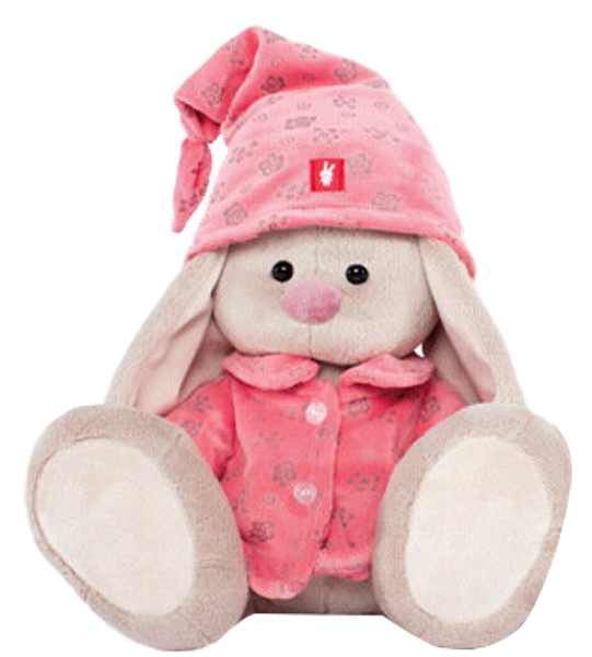 Изображение Мягкая игрушка 23 см Будибаса зайка ми в розовой пижаме МПП ООО к/у, 1 шт