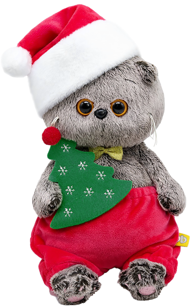 Изображение Мягкая игрушка 20 см Будибаса басик новогодний костюм МПП ООО , 1 шт